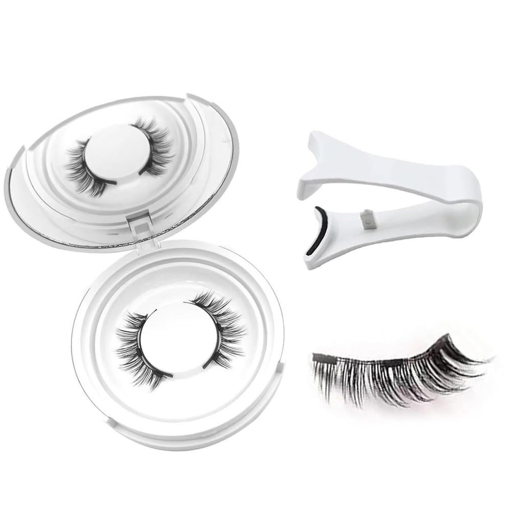 PKsiauya Hunnyfit magnetic lashes pack with applicator for quick, secure wear all day.