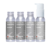 Plaine Products travel-size shampoo bottle, refillable, eco-friendly and gentle cleansing.