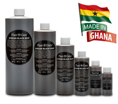 Plant Guru African Black Soap Ghana origin label highlights heritage