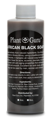 Plant Guru African Black Soap liquid bottle 4oz for versatile all-skin use