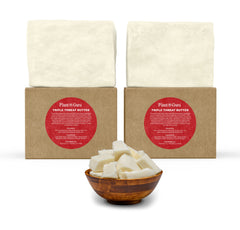 Plant Guru African shea butter raw form showcased for natural moisturization