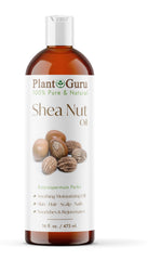 Plant Guru African Shea Nut Oil 16oz bottle for skin and hair hydration