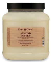 Plant Guru Almond Body Butter 3lbs jar showing rich, creamy texture for deep hydration