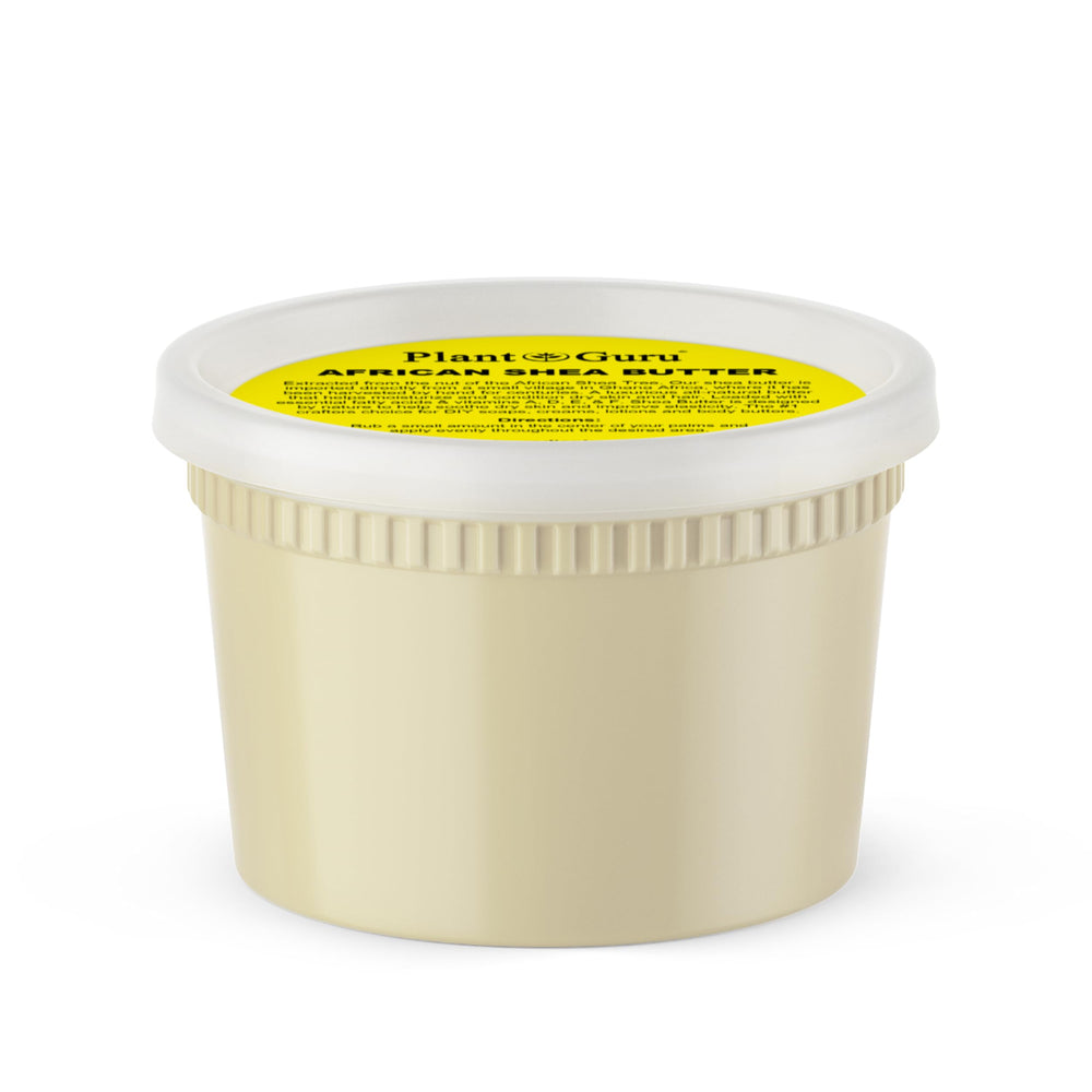 Plant Guru Raw African Shea Butter 16oz jar for deep moisturizing