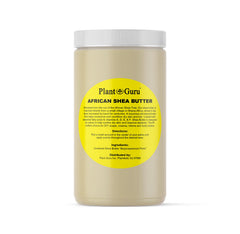 Plant Guru Raw African Shea Butter 32 oz jar for deep skin hydration.