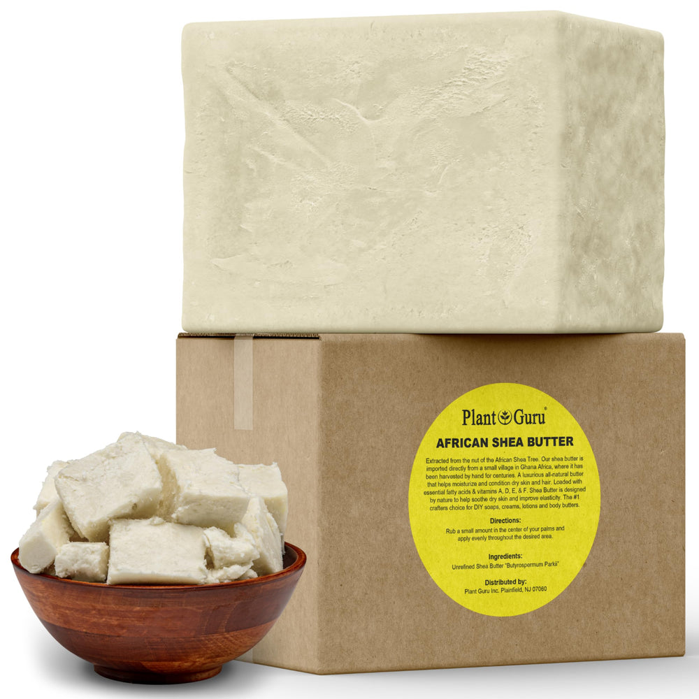 Plant Guru Raw African Shea Butter block 10lbs for smooth, hydrated skin