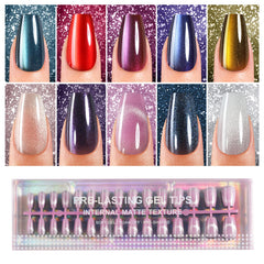 Plauva Cat Eye Nails 300pcs press-ons for fast salon-quality manicures at home.
