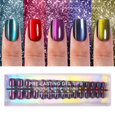 Plauva cat-eye press-on nails with 150 pieces and 15 sizes for a secure fit