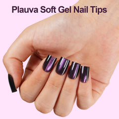 Plauva XS short square nails deliver quick, easy wear