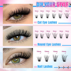 Pleell 6D dense fluffy clusters demonstrate dramatic volume for wispy looks.