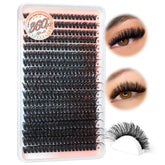 Pleell Lash Clusters 360pcs tray for easy DIY application.