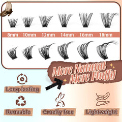 Pleell 8-18mm length range enables customizable lash styles.