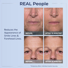 Plexaderm serum dries to a satin finish with natural glow.