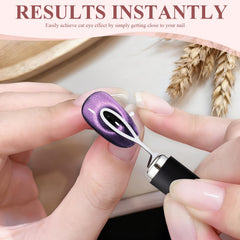 Plman Cat Eye Nail Magnet Tool enables precise cat-eye effects