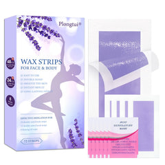 Plongtui 72pcs wax strips kit for at-home waxing, convenient and ready to use