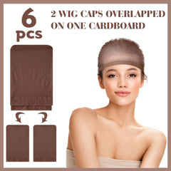 PLULON wig cap wide elastic-band prevents slipping during performances