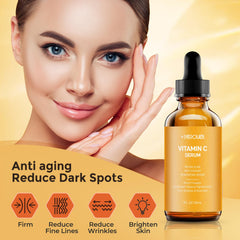 +1HEROLABS Vitamin C Serum ingredients with hyaluronic acid for hydrated, plump skin.