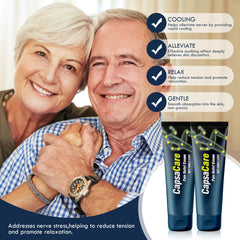 Close-up of Pnylqo Capsacare cream tube for easy dispensing
