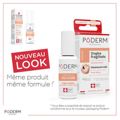 PODERM Strengthener precision brush enables easy daily application on nails and cuticles.