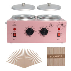 Podoy Wax Warmer front view with dual pots for convenient two-wax heating