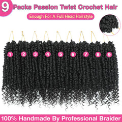 Pofworld easy 30-minute install crochet hair for busy mornings.