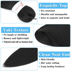 Pofworld hot water setting enables versatile styling for braids.