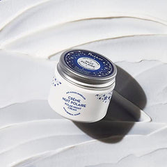 Polåar Polar Night Revitalizing Cream jar highlighting vegan night cream for refreshed mornings.