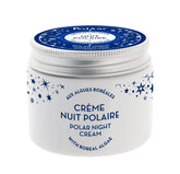 Polåar Polar Night Revitalizing Cream texture showcasing a rich, soothing formula for nighttime skin care.