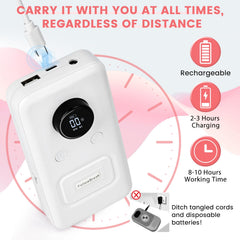 POLYHNIA cordless nail drill with USB-C charging for long runtime on the go