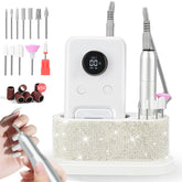 POLYHNIA electric nail drill at 45000RPM for precise professional nail prep