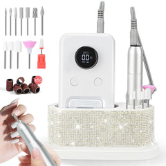POLYHNIA electric nail drill at 45000RPM for precise professional nail prep