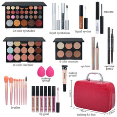 Pomcral eyeshadow palette and concealer duo for versatile looks.