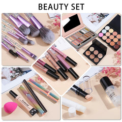 Pomcral Travel Makeup Kit lipgloss set with silky shine for smooth color