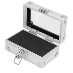 Pomya nail drill bit holder storage box top view shows organized setup for quick access.