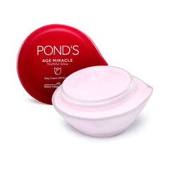 POND'S Age Miracle Whip jar closeup showing creamy texture for daily use.