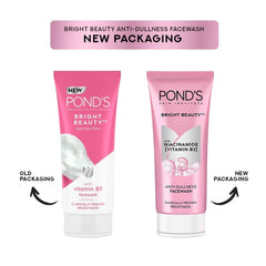 Pond's Bright Beauty Face Wash foam texture highlights gentle cleansing