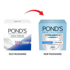 POND'S Moisturising Cold Cream applied on hand for daily hydration