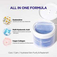 Multi-hyaluronic acid and vegan collagen in PONGDANG pad for hydration