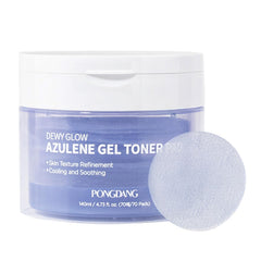 PONGDANG packaging image for travel-ready Dewy Glow Azulene Toner Pad
