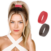 PONY-O bendable hair tie in brown for secure all-day hold without snagging