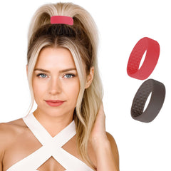 PONY-O bendable hair tie in brown for secure all-day hold without snagging