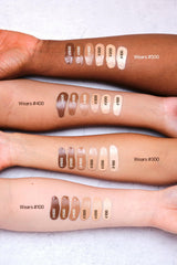 Poom swatch on skin demonstrates true color with natural glow