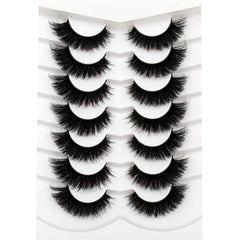 Pooplunch 8D silk cat-eye lashes for dramatic evening look