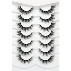 Pooplunch cat-eye look 8D lashes for a brighter, more defined eye.