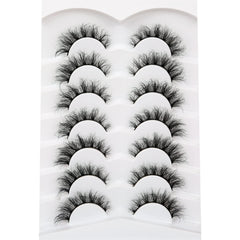 Pooplunch wispy volume 8D silk lashes add natural fullness.