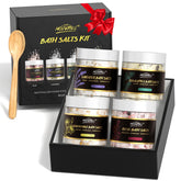 POP MODERN.C Epsom salts gift set packaging showcasing a luxurious at-home spa presentation.