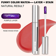 Popcode Peel Off Lip Stain color swatch displaying versatile shades on lips
