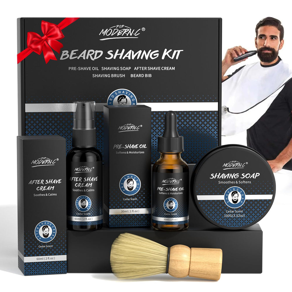 POP MODERN.C pre-shave oil 30ml bottle for smoother, more comfortable shaving.