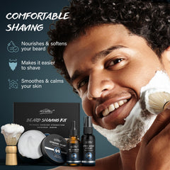 POP MODERN.C shaving soap 100g container creates rich lather and protection.