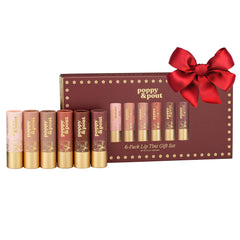 Poppy & Pout all natural lip tints gift set in luxe box for color options.